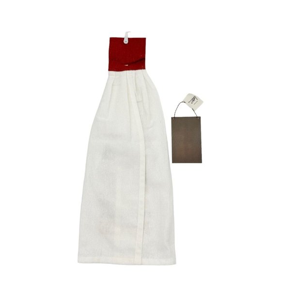 Fall Themed Towel Sign Set Dish Towel 20 x 8 in Beige Metal Sign 5 x 2.5 in NWT - Picture 3 of 7